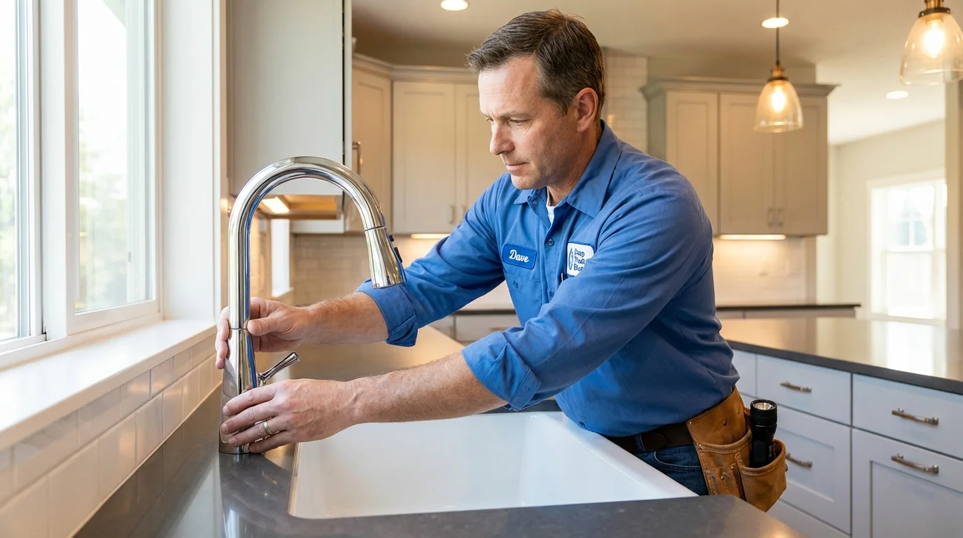 Kitchen faucet installation by Johns Plumbing LLC in Walsenburg
